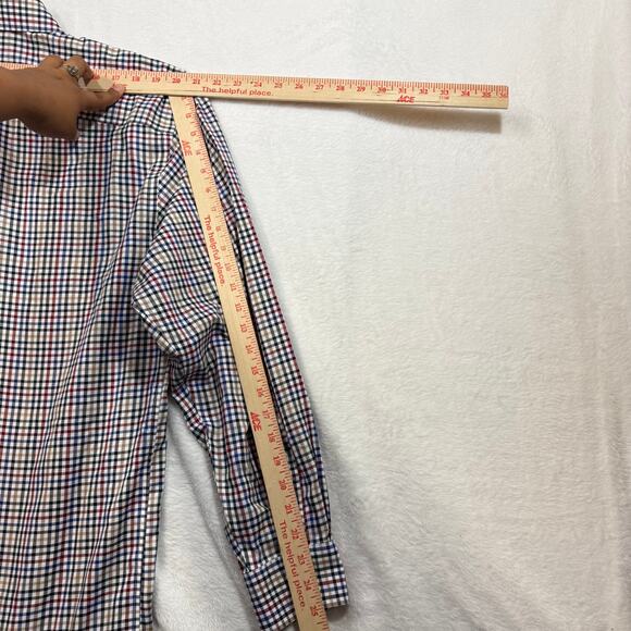 Orvis‎ L Check Button Down Shirt Colorful Plaid Long Sleeve Office Wedding Guest - Picture 9 of 10